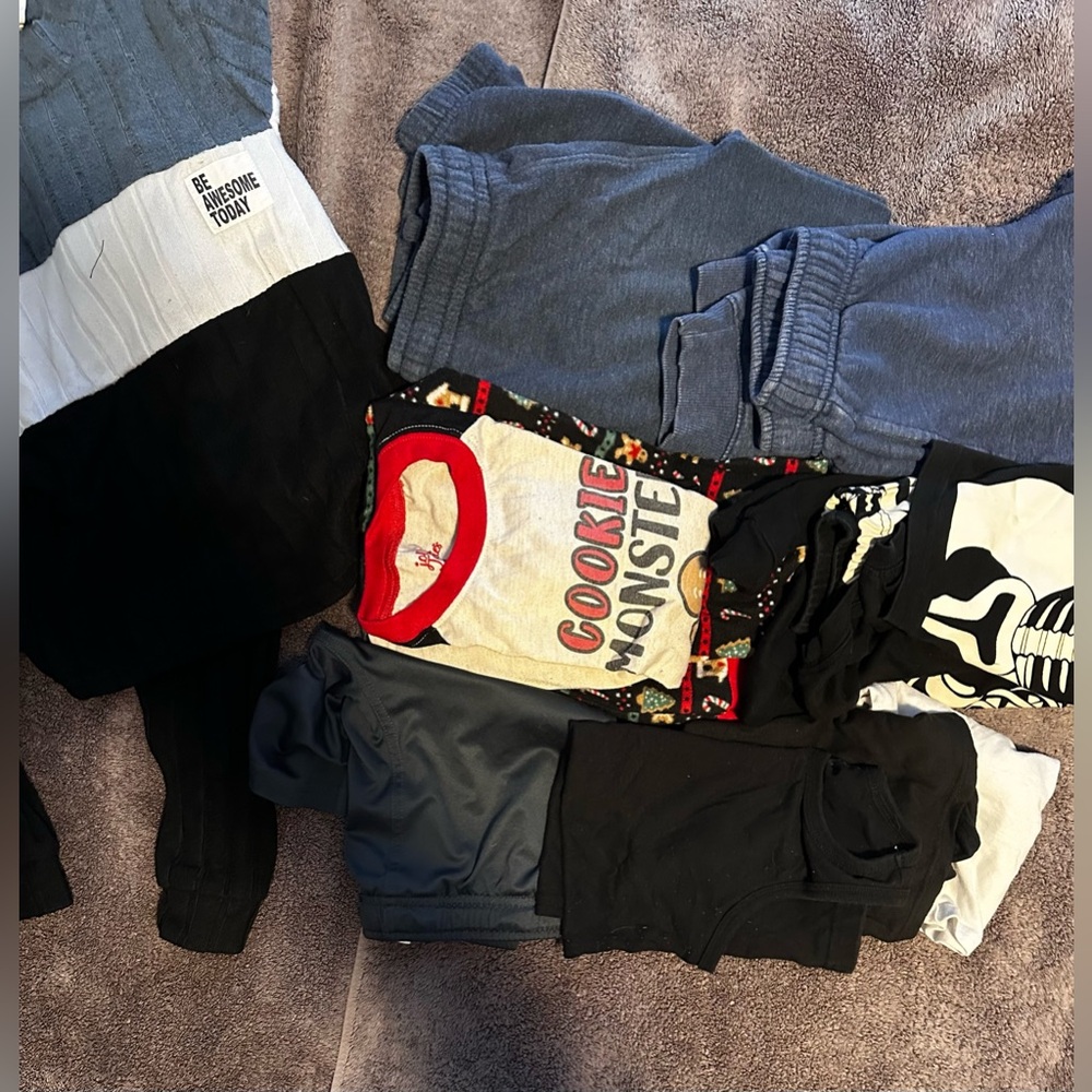 Kids Assorted Clothing Set - Black, Blue, White
